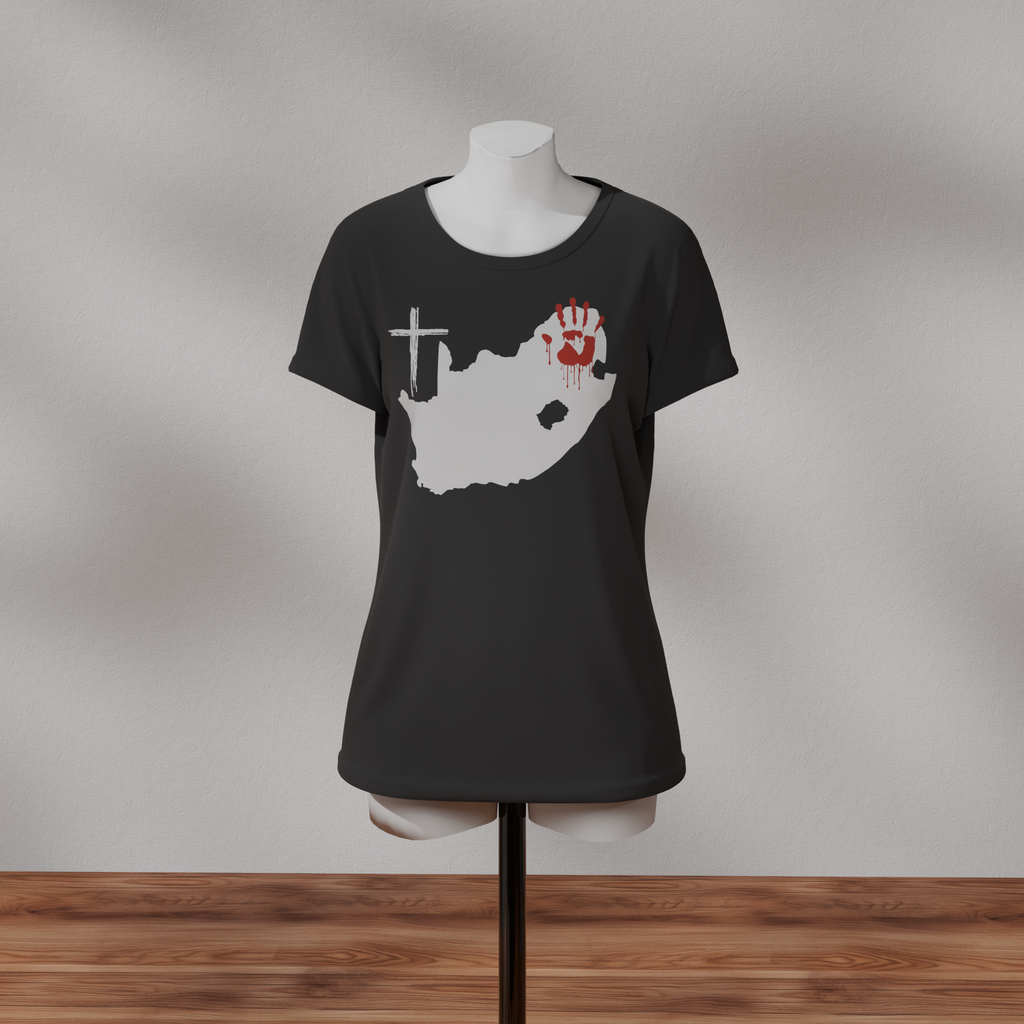 NO MORE FARM MURDERS Crew Neck T-Shirt