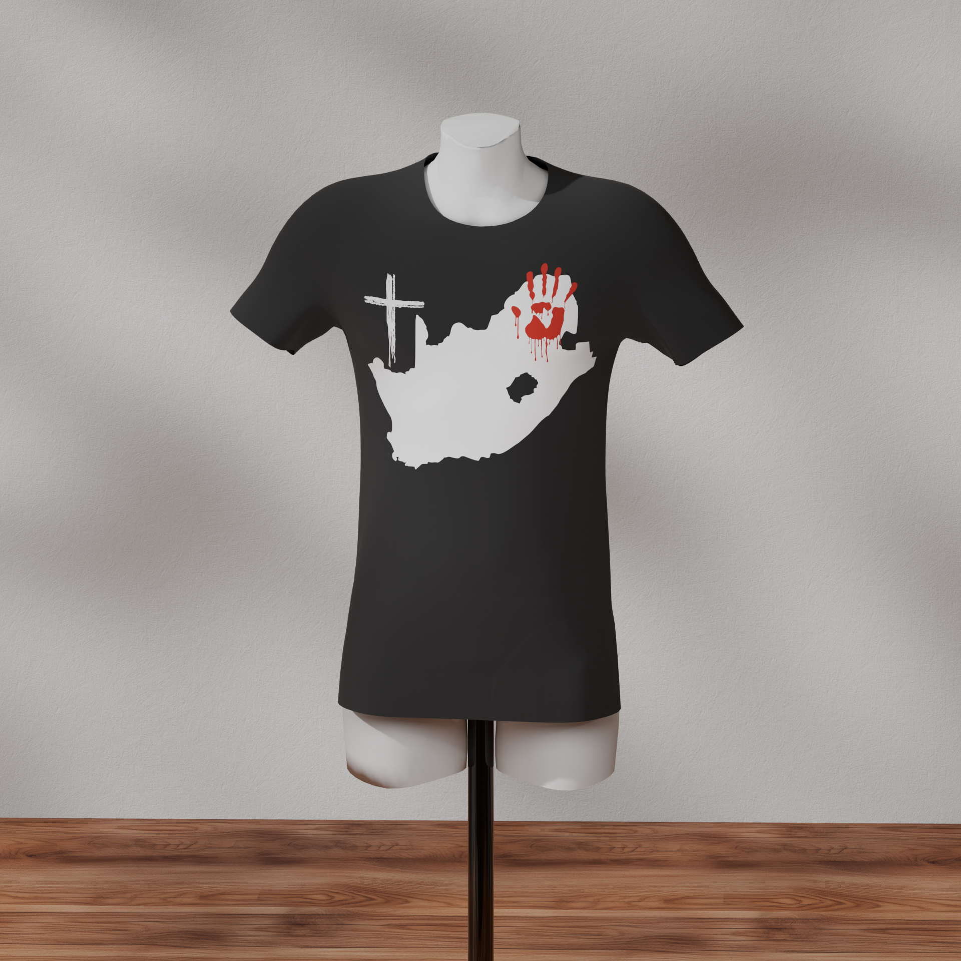 NO MORE FARM MURDERS Crew Neck T-Shirt
