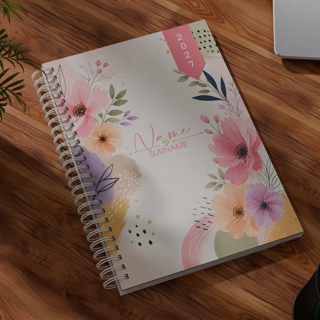 Personalized 2027 Diary (Whimsy & Wildflower)