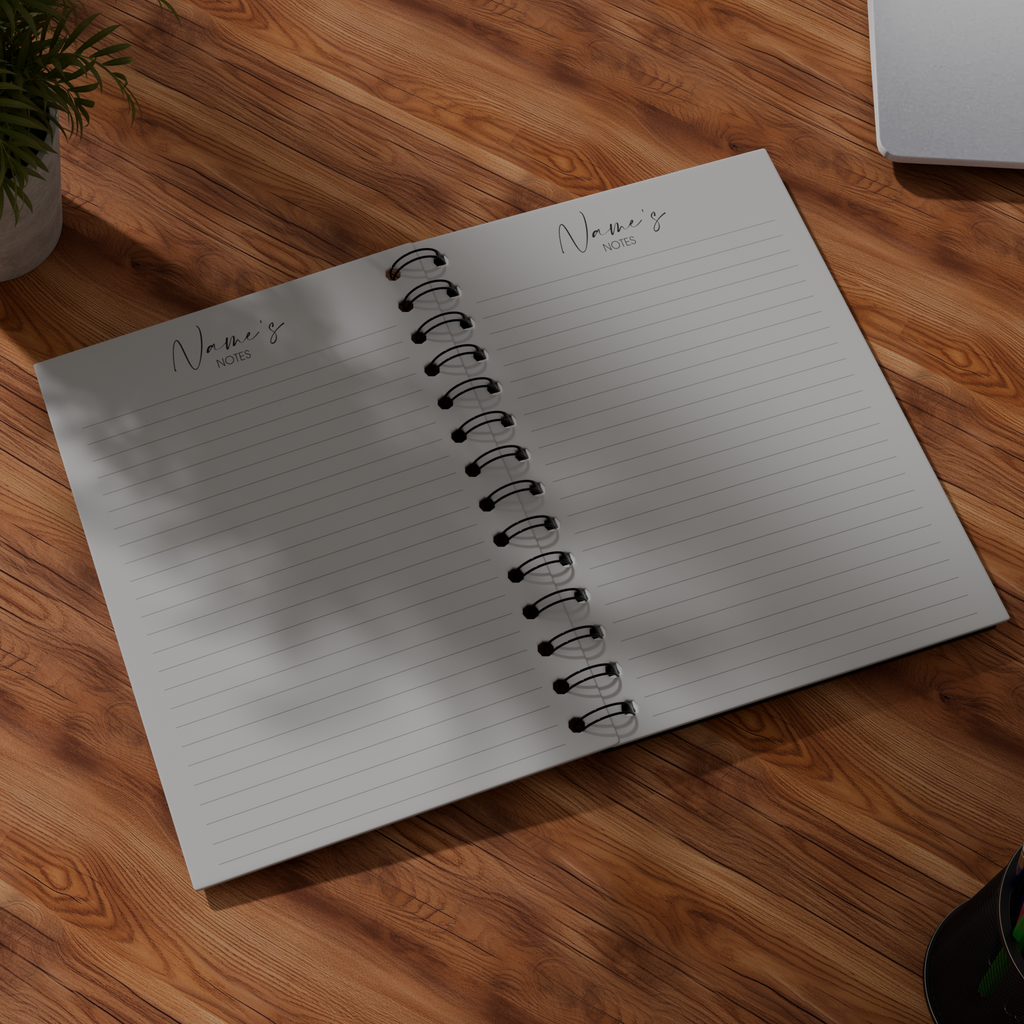 Personalized 100 Page Notebook (Whimsy & Wildflower)
