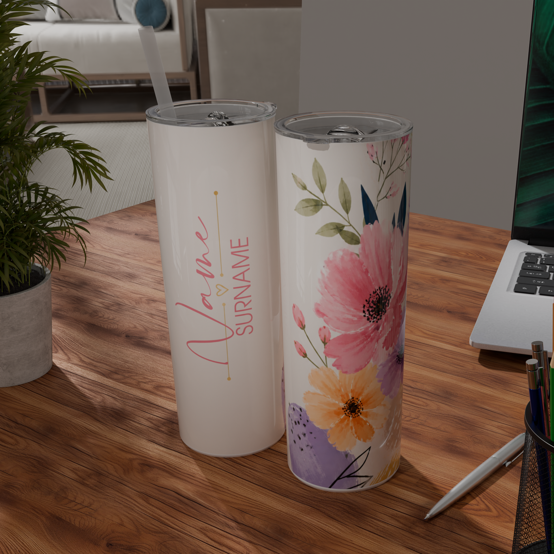 Tumbler - 590ml (Whimsy & Wildflower)